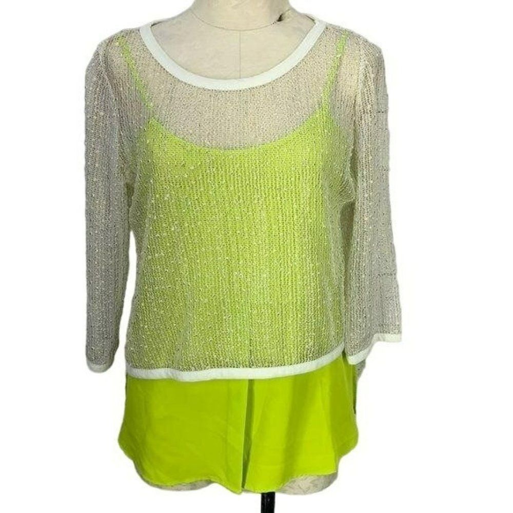 ECI New‎ York Layered Top and Tank Size Medium